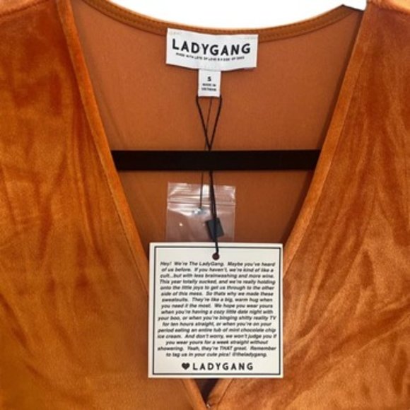 NWT! LADYGANG ORANGE LONGSLEEVE MAXI DRESS SIZE: SMALL - Picture 1 of 10